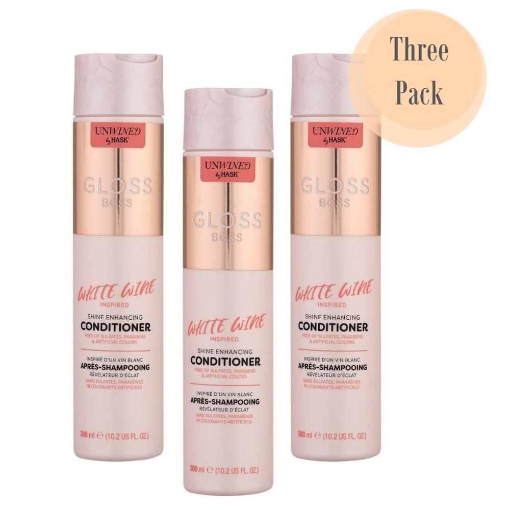 Hask 3 Pack Unwined Gloss Boss Hair Conditioner